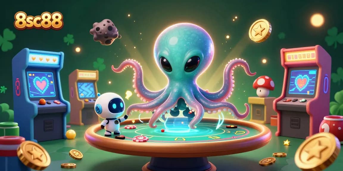 Experience thrilling action at 8sc88’s 3D casino with vibrant games and cosmic visuals.