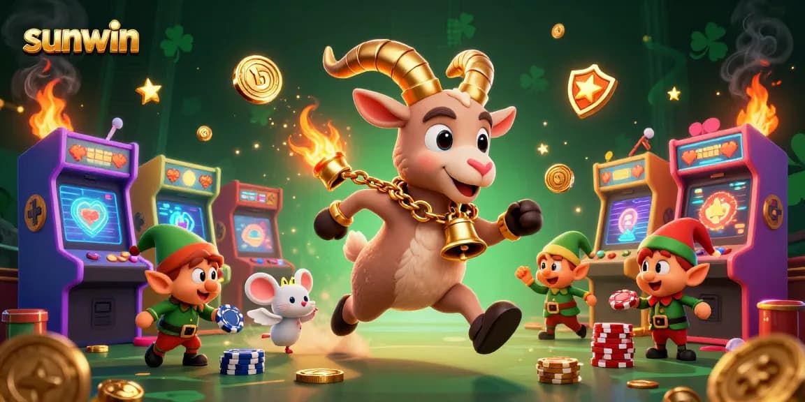 Experience thrilling gaming at sunwin, where enchanting characters compete in a festive casino.