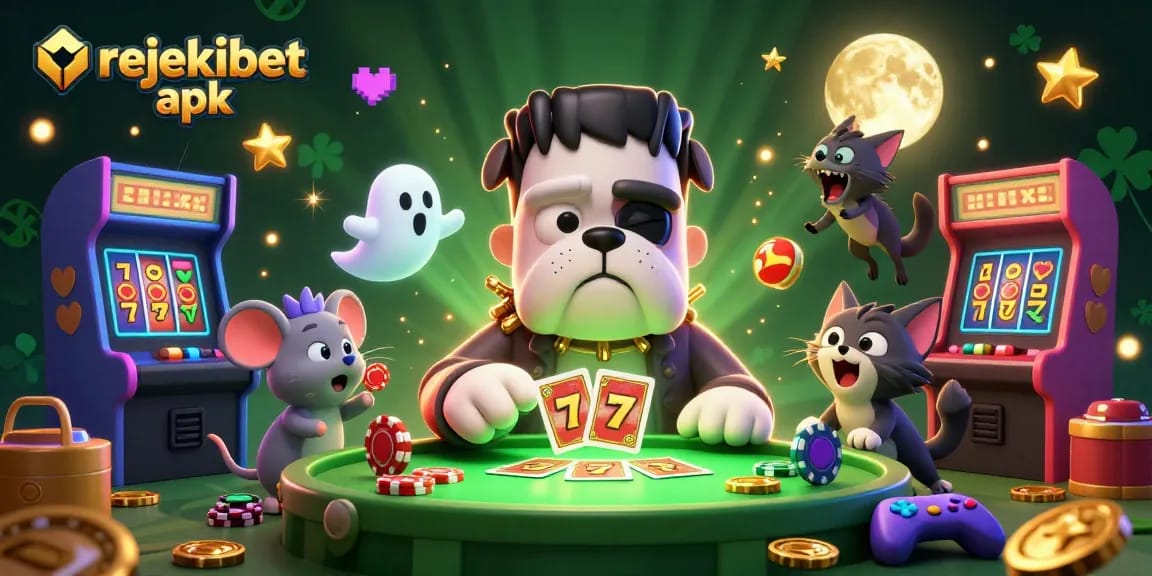 Experience thrilling gameplay with the rejekibet apk, featuring a unique 3D casino illustration.