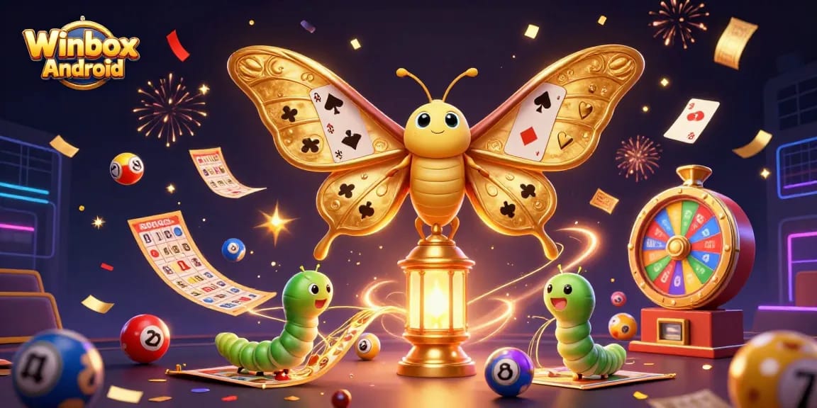 Experience thrilling gameplay with Winbox Android's dynamic app featuring vibrant lottery elements.
