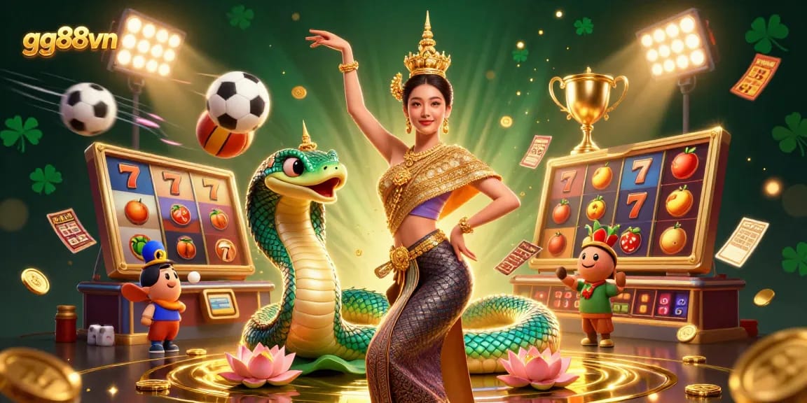 Spin the reels at gg88vn with exciting slot games and winning opportunities surrounded by dazzling elements.
