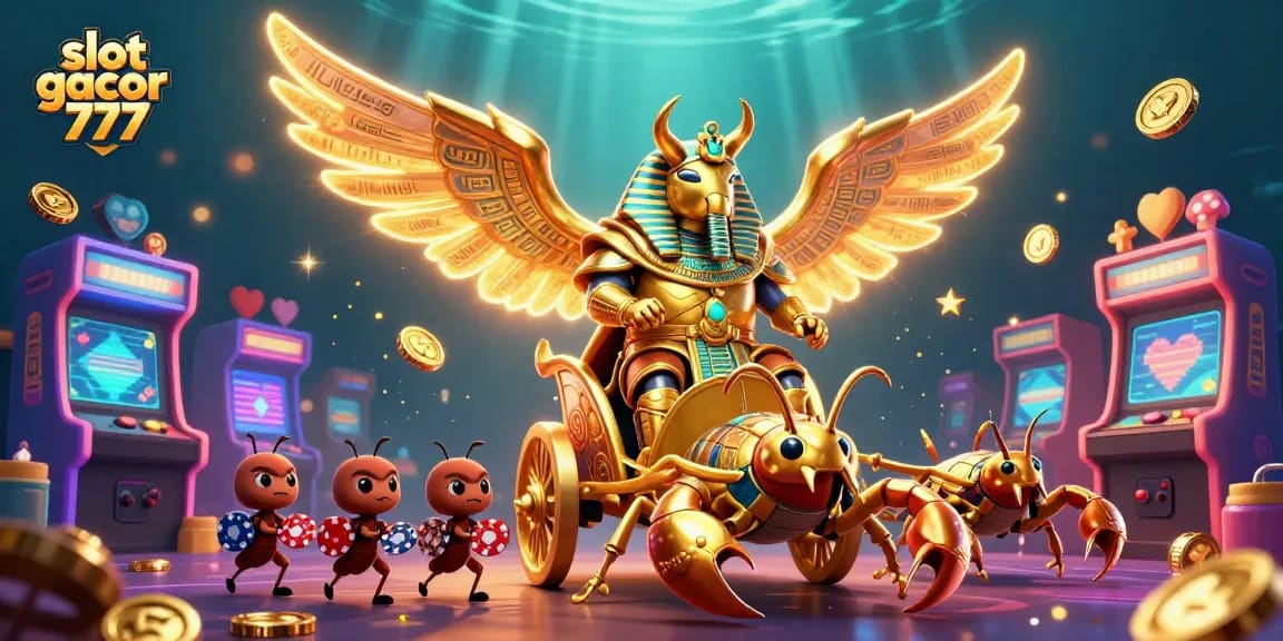 Play exciting games with slot gacor 777, featuring a vibrant 3D casino scene.