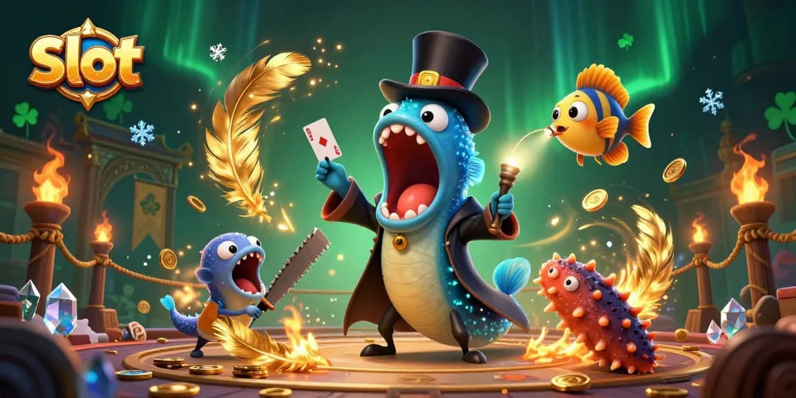 Slot seru dengan gulper eel si penyihir, ikan pemancing, dan mentimun laut menghibur para pemain!