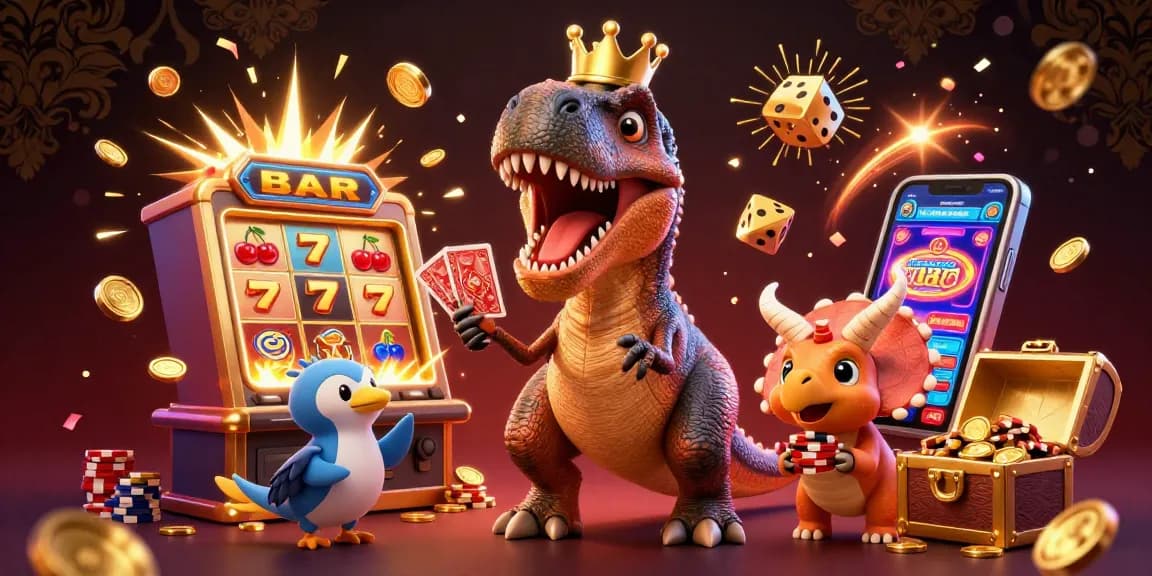Experience bigpot88’s thrilling card games with a dinosaur-themed casino adventure.