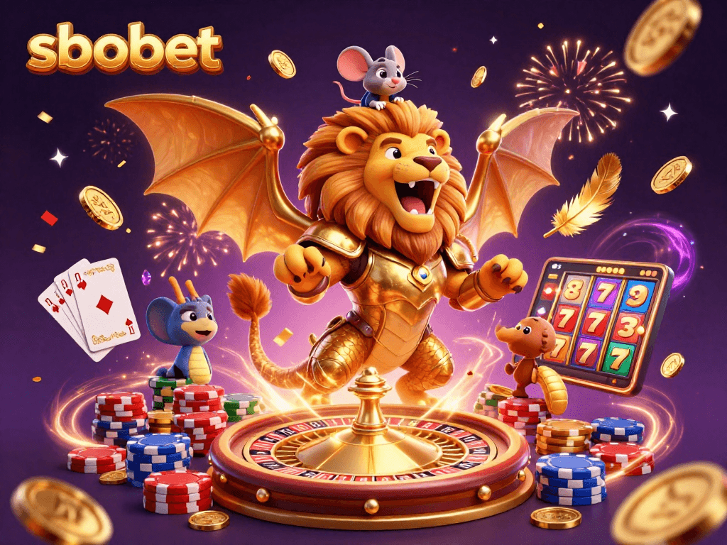 Experience sbobet with exciting sports betting action in a vibrant casino scene.