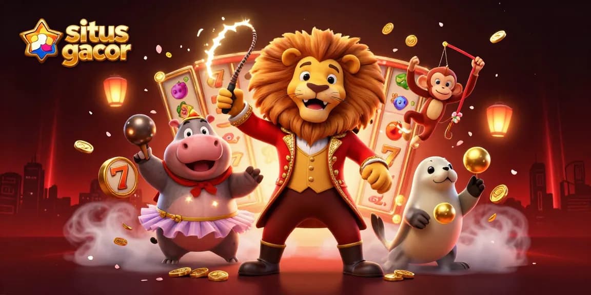 Visualisasi situs slot gacor yang menampilkan permainan slot menarik dan karakter lucu, menambah keseruan bertaruh.