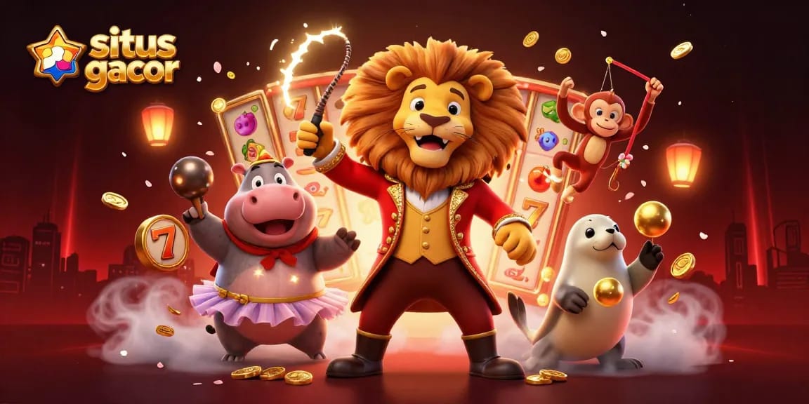 Visualisasi situs slot gacor yang menampilkan permainan slot menarik dan karakter lucu, menambah keseruan bertaruh.