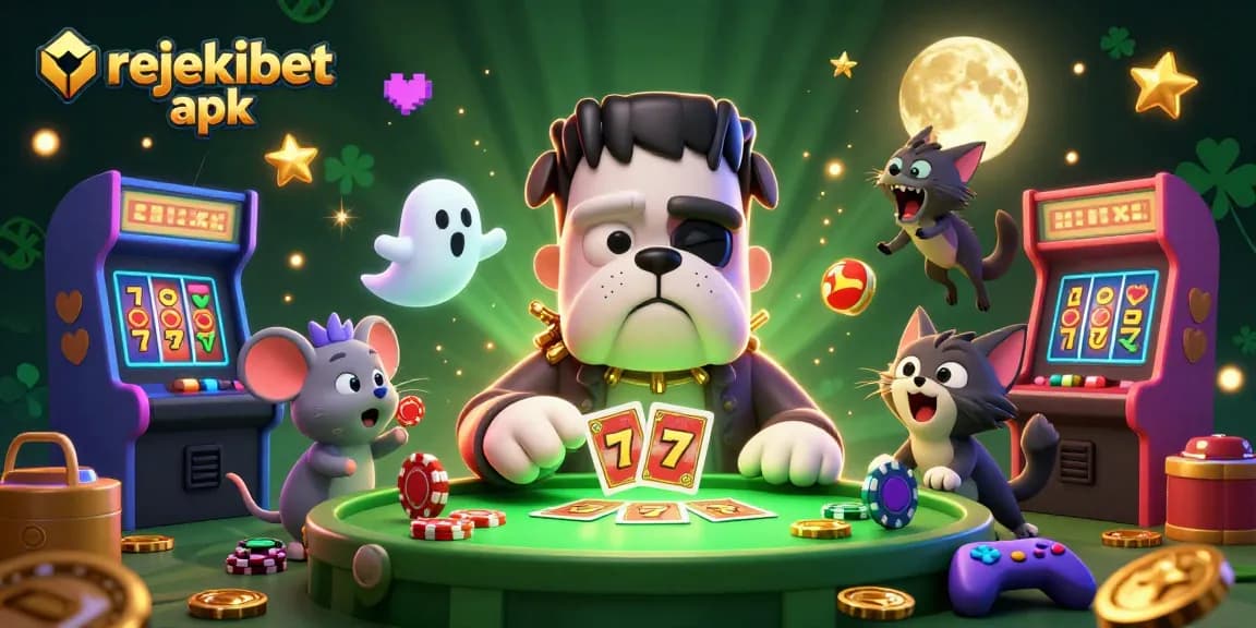 Experience thrilling gameplay with the rejekibet apk, featuring a unique 3D casino illustration.