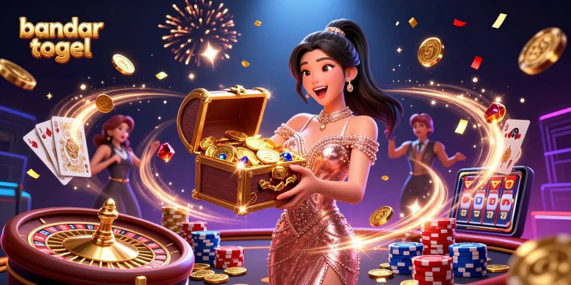 Experience the excitement of bandar togel with dazzling treasures, spinning wheels, and winning cards.