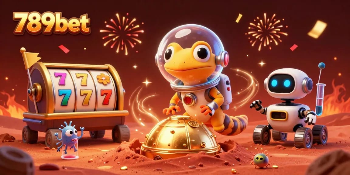 Experience thrilling adventures with 789bet as the lively Martian gecko uncovers a mystical casino.