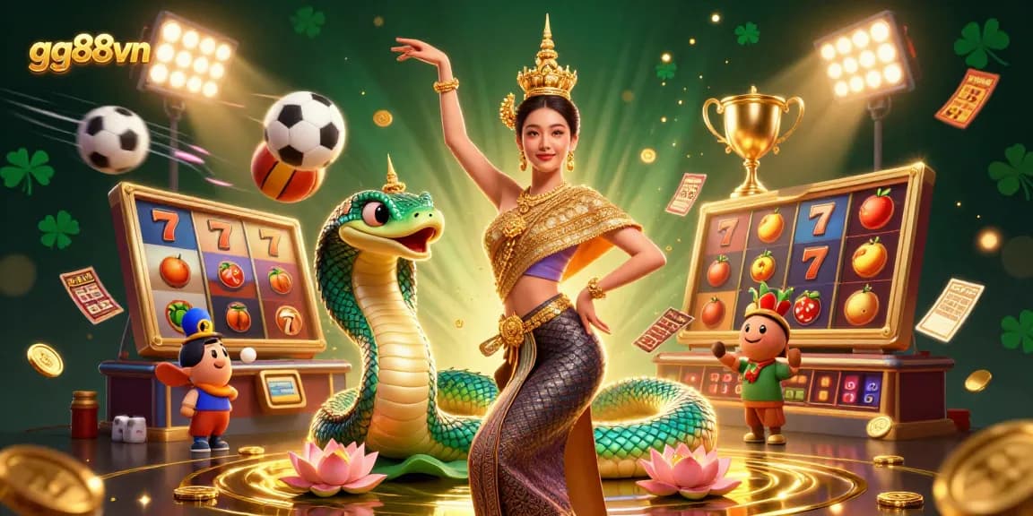 Spin the reels at gg88vn with exciting slot games and winning opportunities surrounded by dazzling elements.