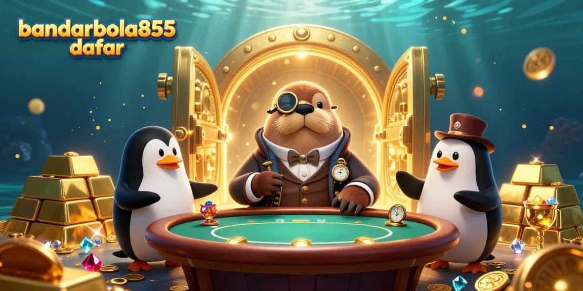 Gambarlah bandarbola855 daftar bersama walrus dan dealer penyu, bermain slot online di bawah laut.