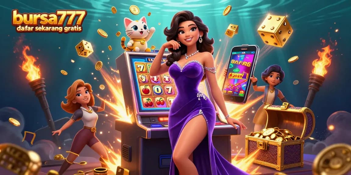 Experience thrilling jackpots at bursa777 daftar sekarang gratis with vibrant slot games erupting coins.