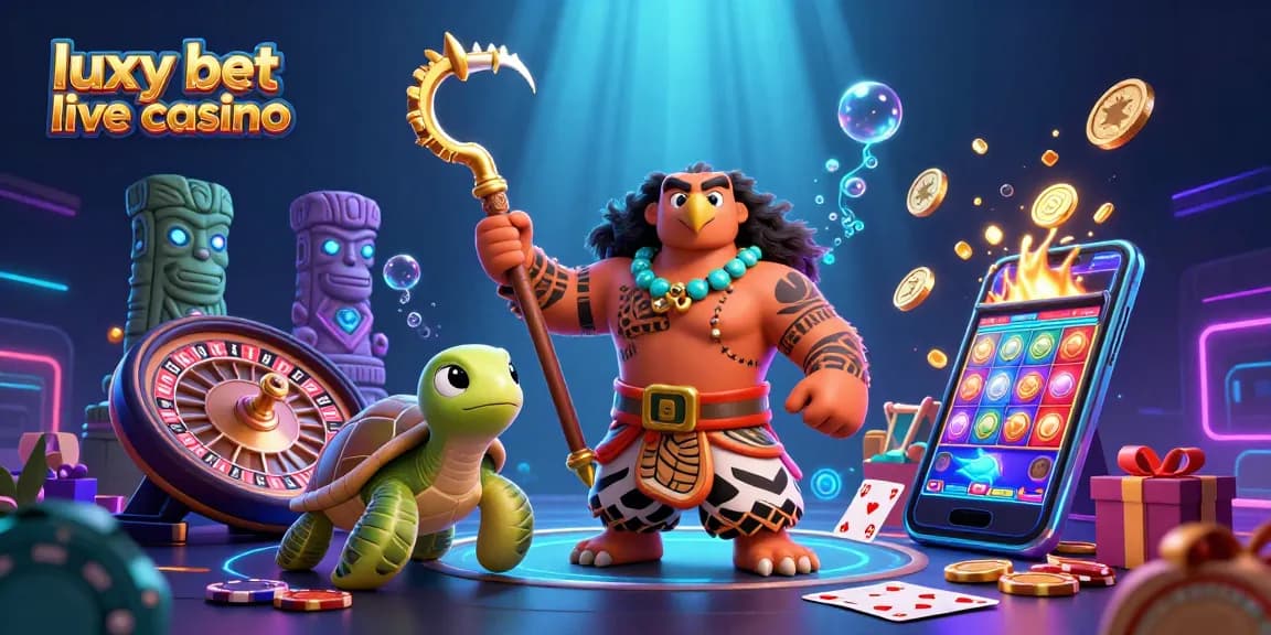 Experience the thrill of luxy bet live casino with vibrant characters and gaming elements.