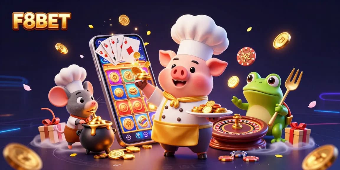 Experience thrilling games and promotions at F8BET with vibrant visuals of high-stakes excitement.