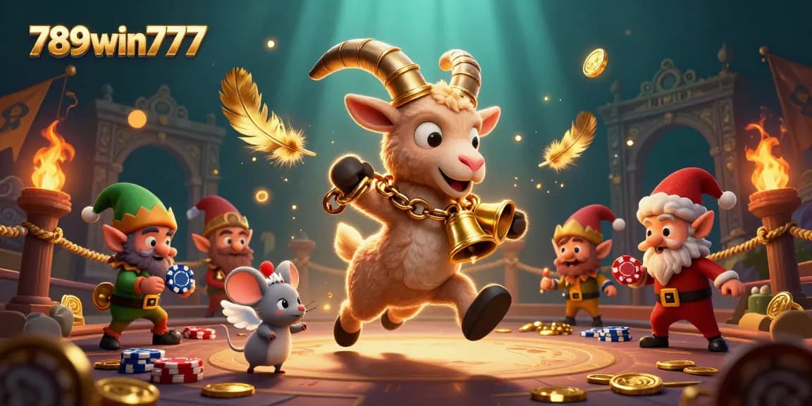 Experience the thrill of 789win777 with characters in a vibrant casino scene, surrounded by dynamic gaming elements.