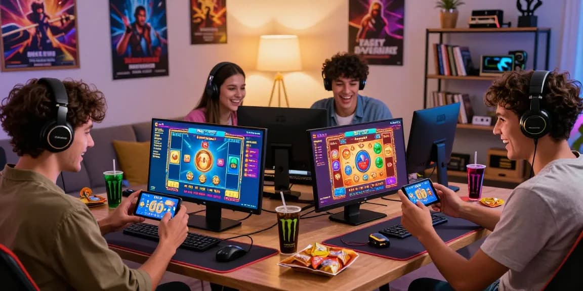 Download file for 3 Patti Blue game app in a lively gaming scene with players enjoying real money gaming.