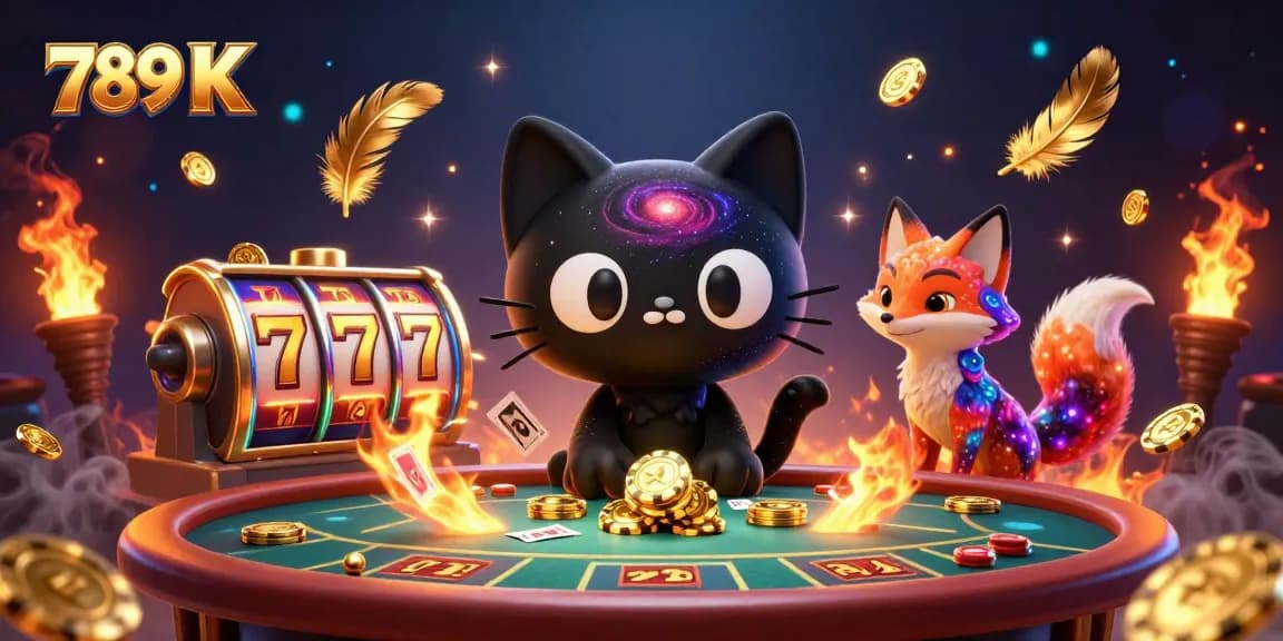 Experience thrilling gameplay at 789 K with captivating characters and vibrant casino elements.