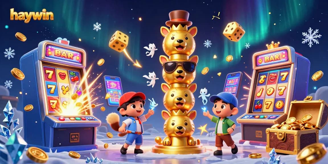 Experience the excitement of haywin with dynamic 3D casino game elements bursting with color and energy.