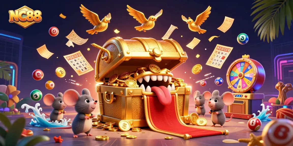 Spin and win big at NC88 with vibrant lottery balls and exciting prize elements in action.