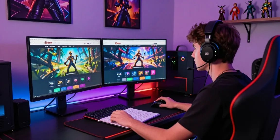 Engaging ngamenjitu online gaming experience with vibrant gaming setup and user interaction.