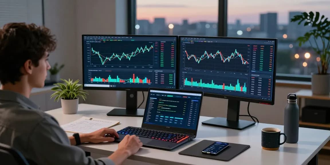 Play exchange cryptocurrency trading setup with live market analysis, DeFi dashboard, and digital wallet.