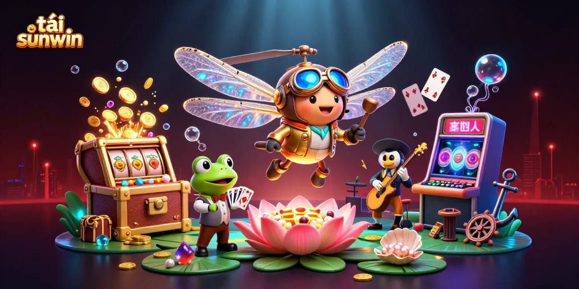 Experience thrilling gameplay with tải sunwin featuring a vibrant casino scene full of action and excitement.
