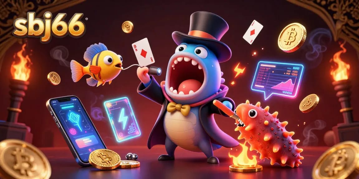 Experience thrilling magic tricks at sbj66 with captivating casino-themed creatures.