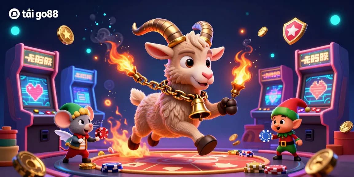 Engage with exciting gambling action at tải go88 casino featuring holiday-themed 3D characters and vibrant gaming elements.
