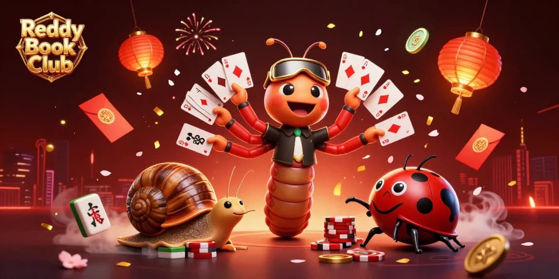 Reddy Book Club brings thrilling betting excitement with a dealer showcasing dynamic playing cards.