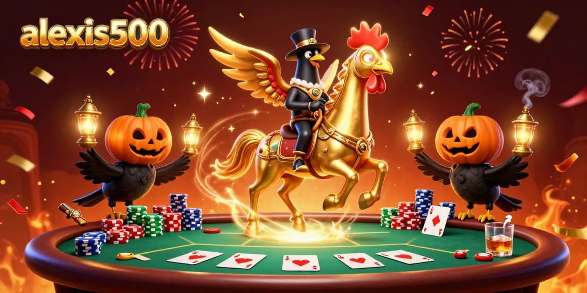 Experience the thrill with alexis500 at a vibrant casino filled with golden gaming elements.