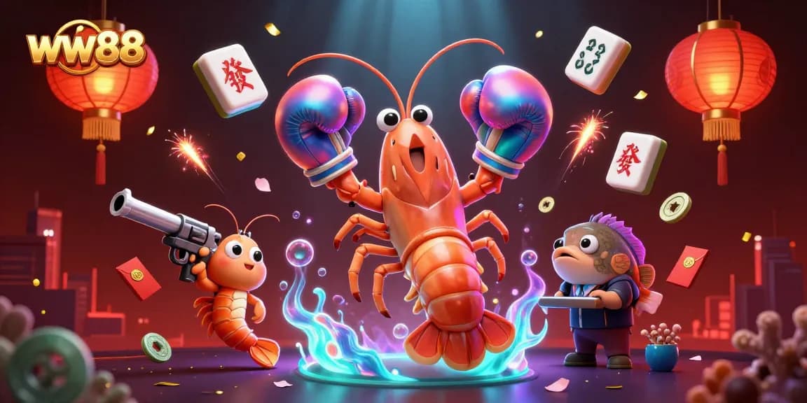 Win big at ww88 with a vibrant 3D illustration showcasing a dynamic casino atmosphere.