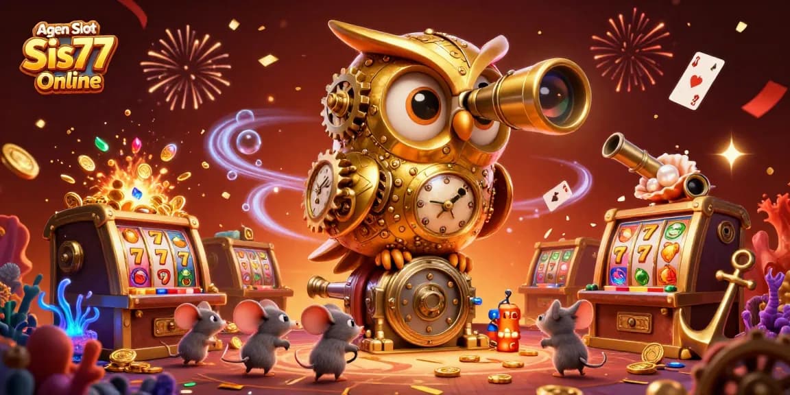 Agen Slot Sis77 Online menawarkan pengalaman bermain mesin slot dengan logo menarik dan detail yang memukau.