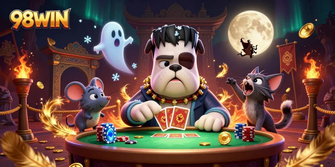 Join the fun at 98WIN, where the 3D cartoon action brings lively gaming experience to life!