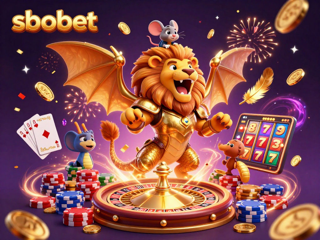 Experience sbobet with exciting sports betting action in a vibrant casino scene.