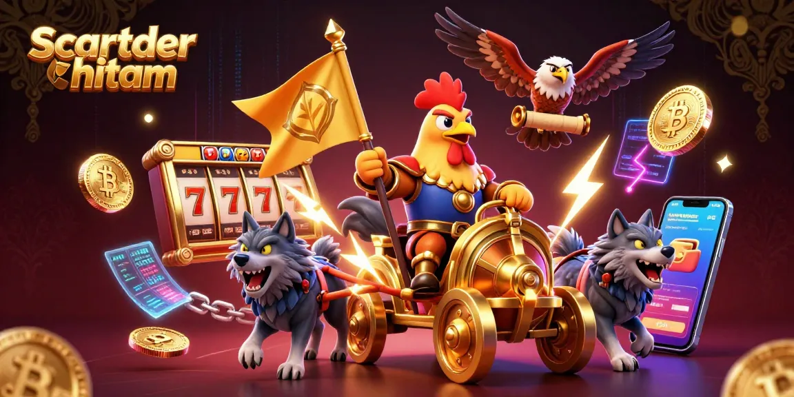Experience the thrill of scatter hitam in a vibrant 3D casino scene with rich details and dynamic elements.