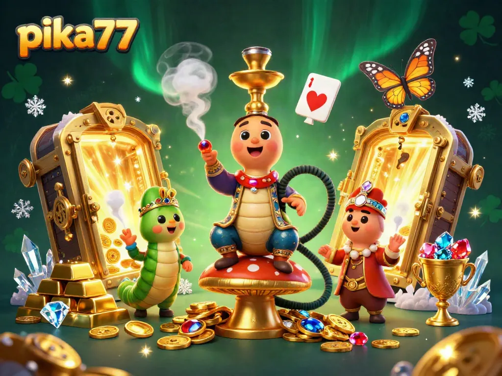 Experience stunning gaming moments at pika77 with dynamic casino illustrations filled with treasures.