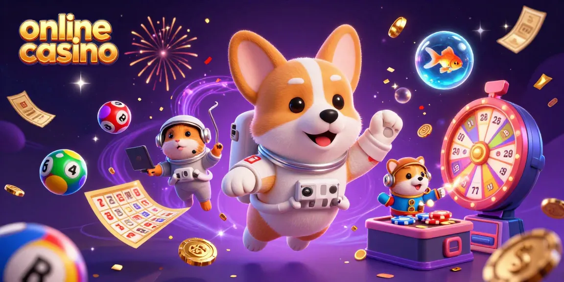 Experience excitement in the online casino with colorful elements and engaging characters!