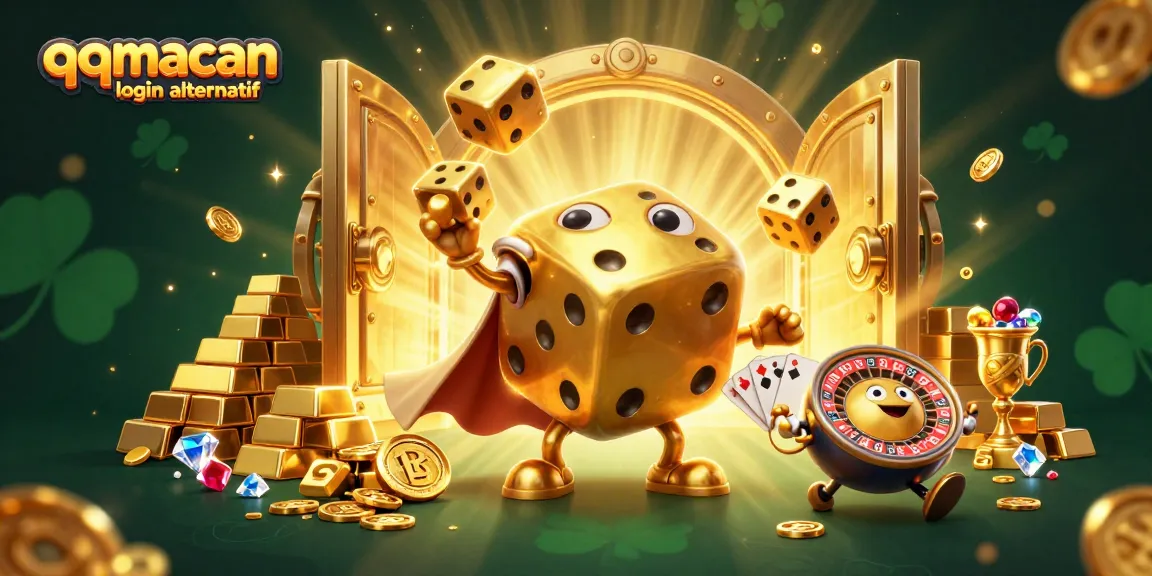 Permainan menarik di qqmacan login alternatif dengan karakter dadu emas yang menghibur.