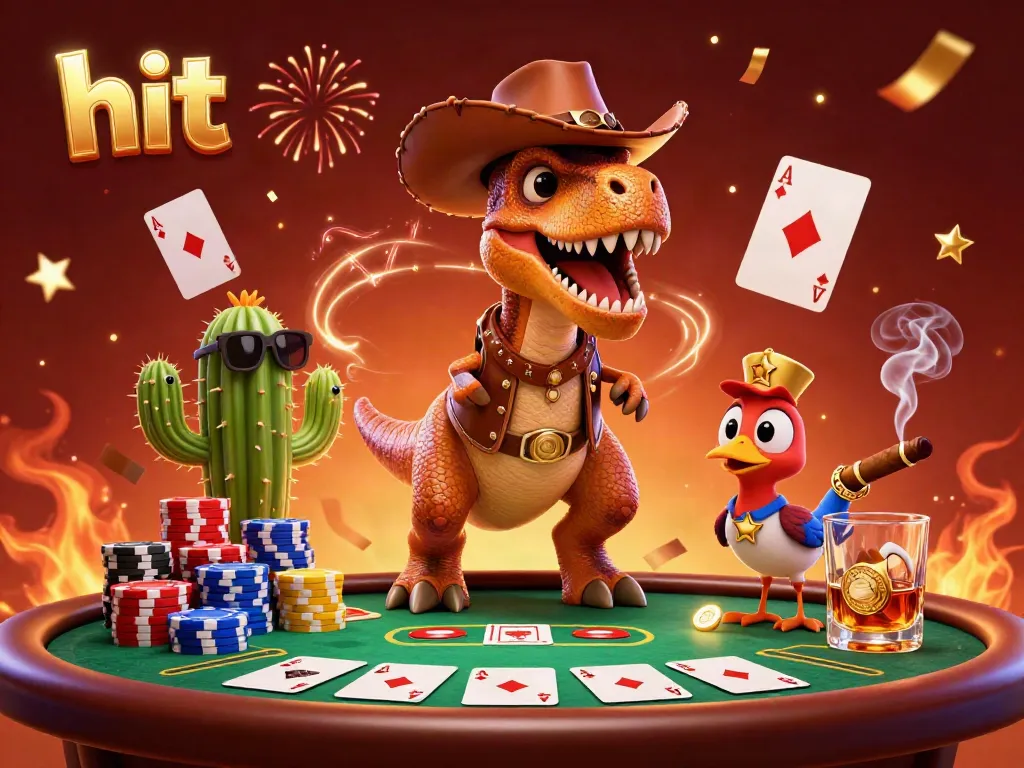 Experience the hit action at the poker table with vibrant characters in a casino scene.