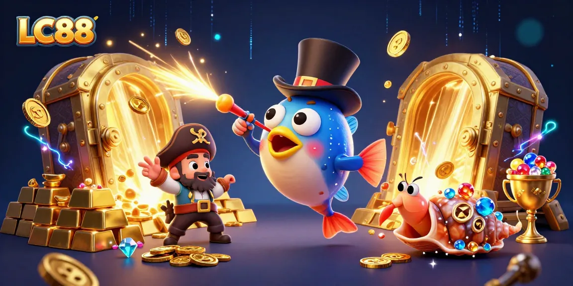 Experience the thrill of winning at LC88, where golden coins and treasures await in a vibrant casino world.